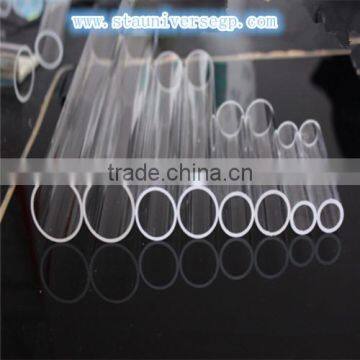 China professional supplier STA ISO quality clear color two ends open quartz tube