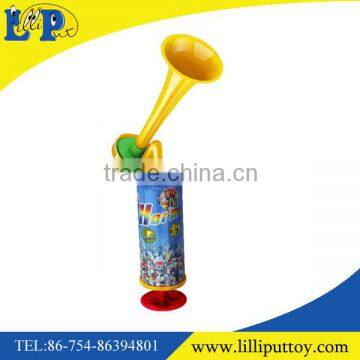 Plastic toy trumpet football fans horn for football games