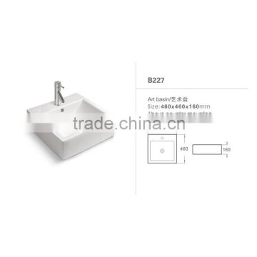 NX-B227 North American hot sell rectangular face wash sink