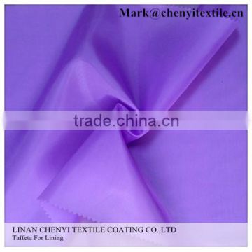 Competitive prices polyester 190T taffeta lining