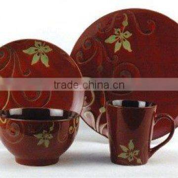 16 pcs ceramic dinnerware set