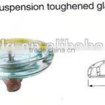 Fog type suspension tounghened glass insulator