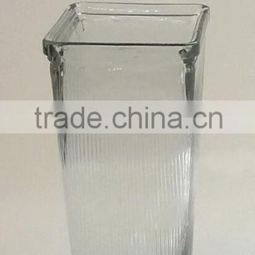 HP255 clear glass vase