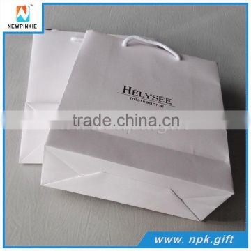China factory logo printed christmas gift paper bag machine made in China