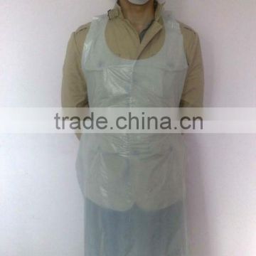 High quality 4.8g disposable PE apron/disposable HDPE apron/disposable LDPE apron