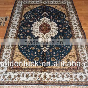 4x6ft Chinese Handmade Persian Silk Carpet