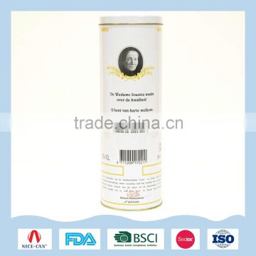 Metal tin can with customized logo and words for wine packaging