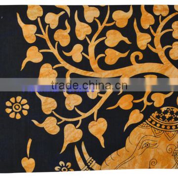 Sanganeri Printed Mandela Tapestry Wall Decor Throw Table Cover 100% Cotton Bedspread Indian Jaipur Manufacturer & Wholesaler