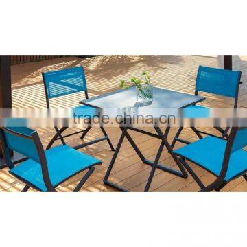 MA-241A Flexible Outdoor Aluminium Table And Chairs Set Design