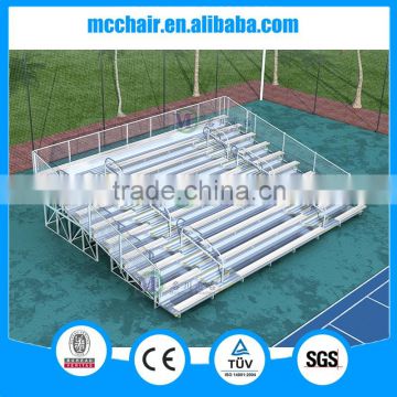 10 rows deluxe used aluminum bleachers for sale