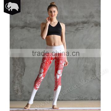 Wholesale Custom Made Sublimation Printed ladies sport legging