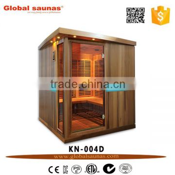 2016 Big Wooden health care infrared sauna steam room KN-004D
