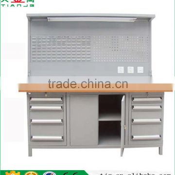 China TJG 8 Drawers Locker Workbench Cold Rolling Steel Folding Workbench