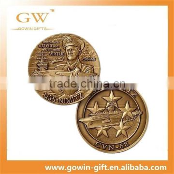 Custom metal souvenir US Navy coin,custom metal stamping coins