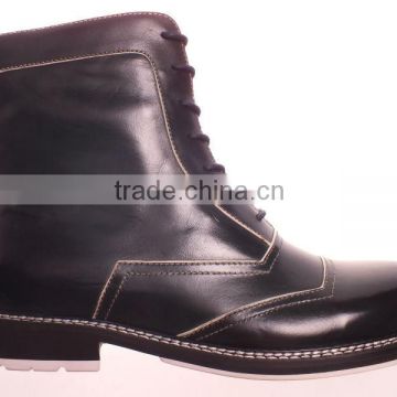 Lates shoes design 2014 for men high ankle boots