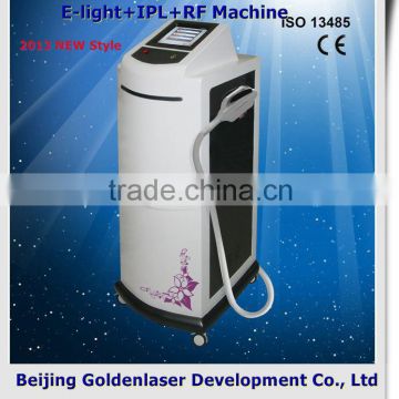 2013 New style E-light+IPL+RF machine www.golden-laser.org/ hair removal stone