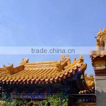Roof ornaments covering Chinese temple