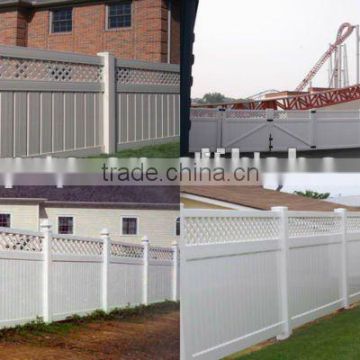 PVC Privacy With Lattice Fence
