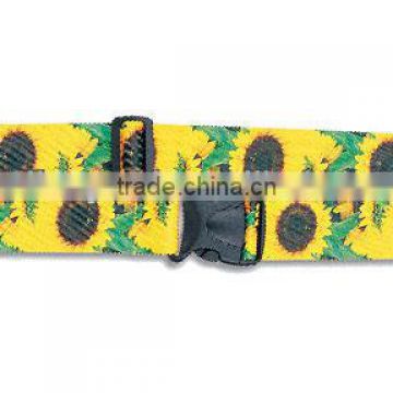Flat Polyester Sun Flower Promotional Luggage Belt