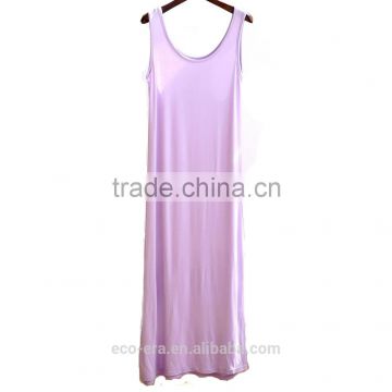 Woman Fashion Long Dress Beach Wear Bamboo Dress