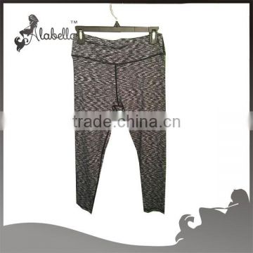 Capri leggings with spaceye polyester spandex fabrics for women