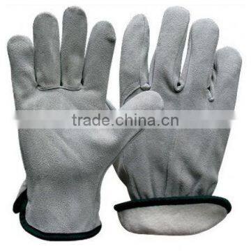 Cow grain leather driving gloves