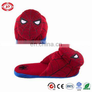 Spider Red Man Plush Stuffed Soft Cartoon Indoor Slippers