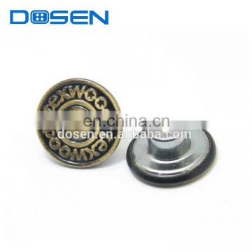 covered logo domed brass brass metal button