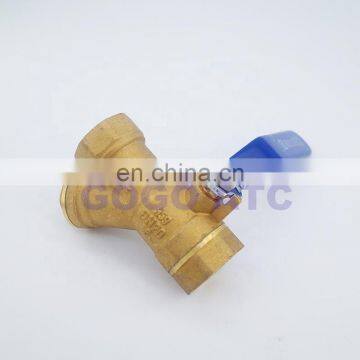 High quality Filter ball valve integrated copper DN15/DN20 1/2" 3/4" Y type Water ball valve filter