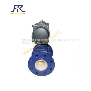 Q641TC A105 WCB double flanged ceramic seat ball valve