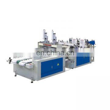 Computer Control Double Lines Full Automatic T-shirt Plastic Bag Making Machine