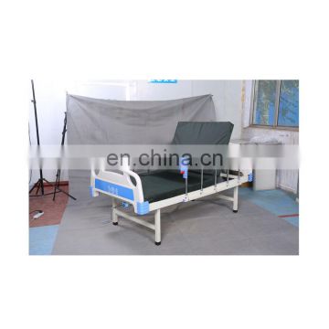 Factory wholesale  manual single shake on e-function nursing bed multi-function medical bed  patient hospital bed