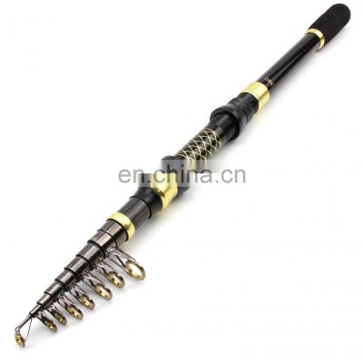 1.8m 2.1m 2.4m 2.7m 3.0m 3.6m  Carbon Spinning Rod Ceramics Guide Ring And Reel Anti-Winding telescopic fishing rod