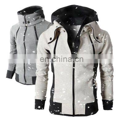 Spot custom men's hooded thickened sweater casual autumn and winter jacket outdoor windbreaker jacket