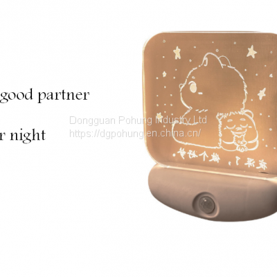 Smart sensor night light Rechargeable portable home bedroom aisle closet Christmas gifts