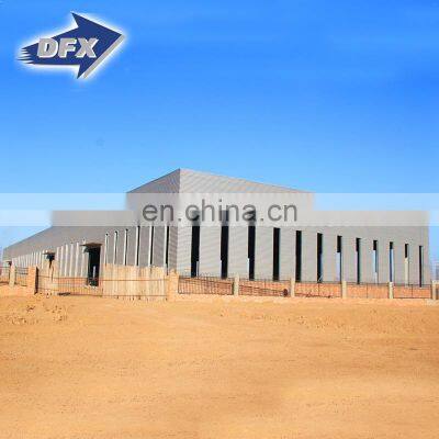 Prefabricated Metal Barn Steel Warehouse Hangar Shed Clothes Pants Hangar Prefabricated Steel House Structure Building