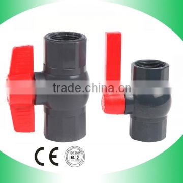 taizhou upvc ball valve factory 1/2''-4'' pvc compact ball valve