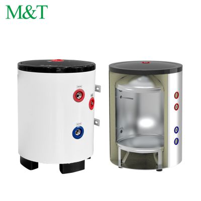 Gas Shortage Remedies 50 liter luftwarmepumpen heat pump hot water buffer tank no coil for house floor heating