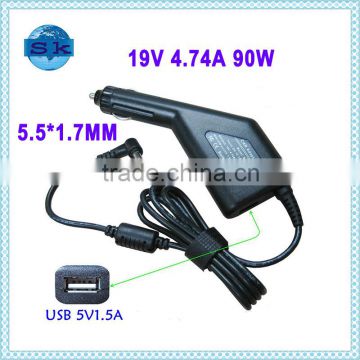 car battery charger 90W 19V 4.74A 5.5*1.7MM for Acer