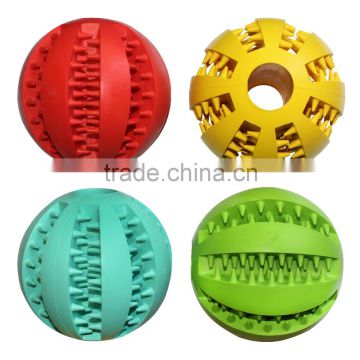 Pet soft natural rubber ball dog toy