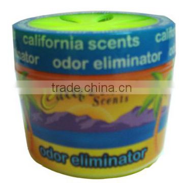 odor eliminator gel car air freshener /can be use in car home toilet and office