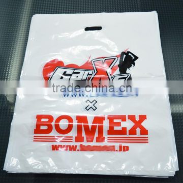 High quality logo printed die cut packing plastic ldpe bag for clothes