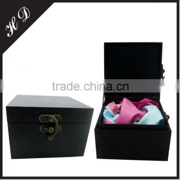 Scarf Wood Box Gift With Lock