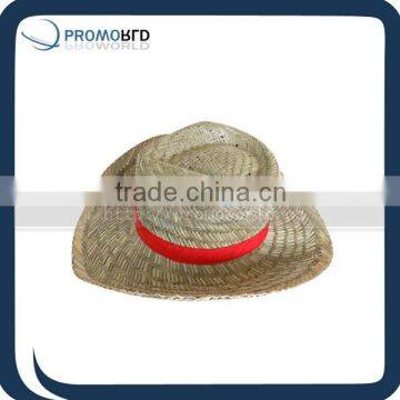 round top straw hat oriental straw hat gambler