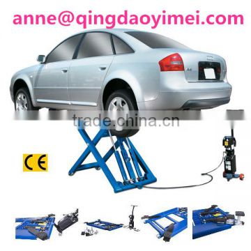 The easy portable scissors hydraulic electrical elevator for auto repair
