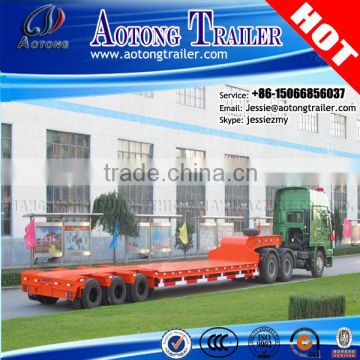 3 axles 50ton heavy duty low bed trailers/lowbed semi trailer,lowboy trailer for sale