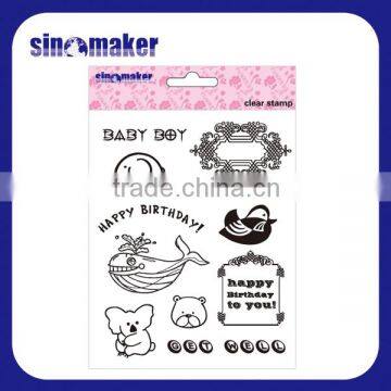 China make clear stamps for scrapbooks kids transparent stamp