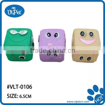 hot sale cute vinyl pet dog toys with smile