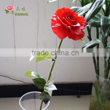 luxury artificial plastic big red rose for festival
