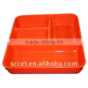 220g plastic lunch box,divided lunch box ,heated lunch box